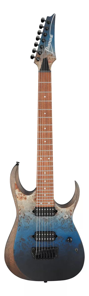 Guitarra Ibanez RGD 7521PB DSF Deep Seafloor Fade Flat Dimarzio PAF7 - 7 Cordas