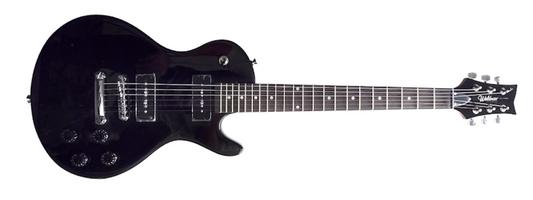 Guitarra Waldman Les Paul Black GLP-190 BK Preta GLP 190