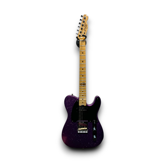 Guitarra Tele Purple Sparkle P90/Katana - Pinheiro Guitars