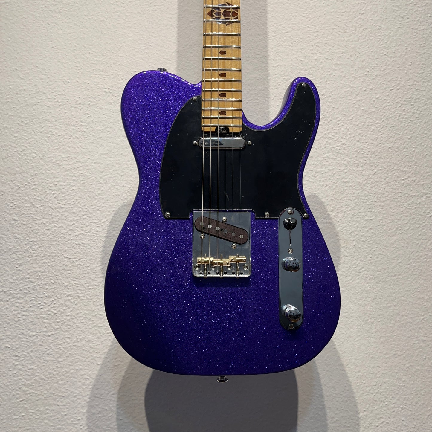 Guitarra Tele SS Night Lilac Sparkle String Through Pinheiro Guitars