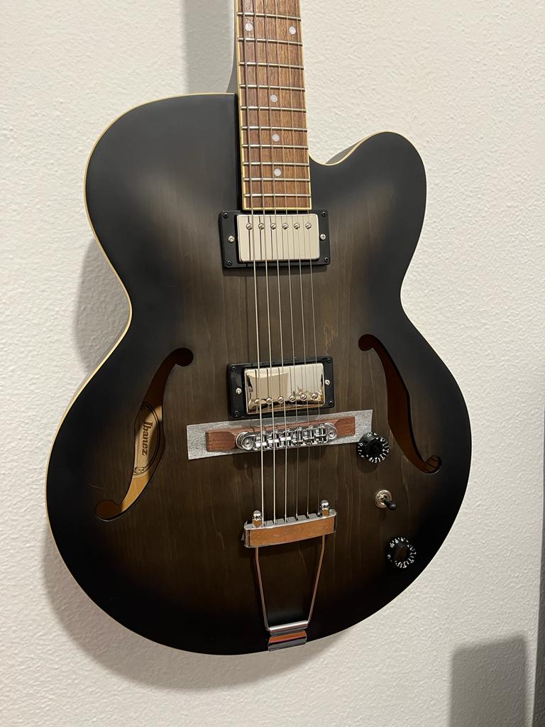 Guitarra Ibanez Artcore AF55TKF Semi Acustica Archtop Regulada + Captadores PAF/JAZZ III Pinheiro Guitars