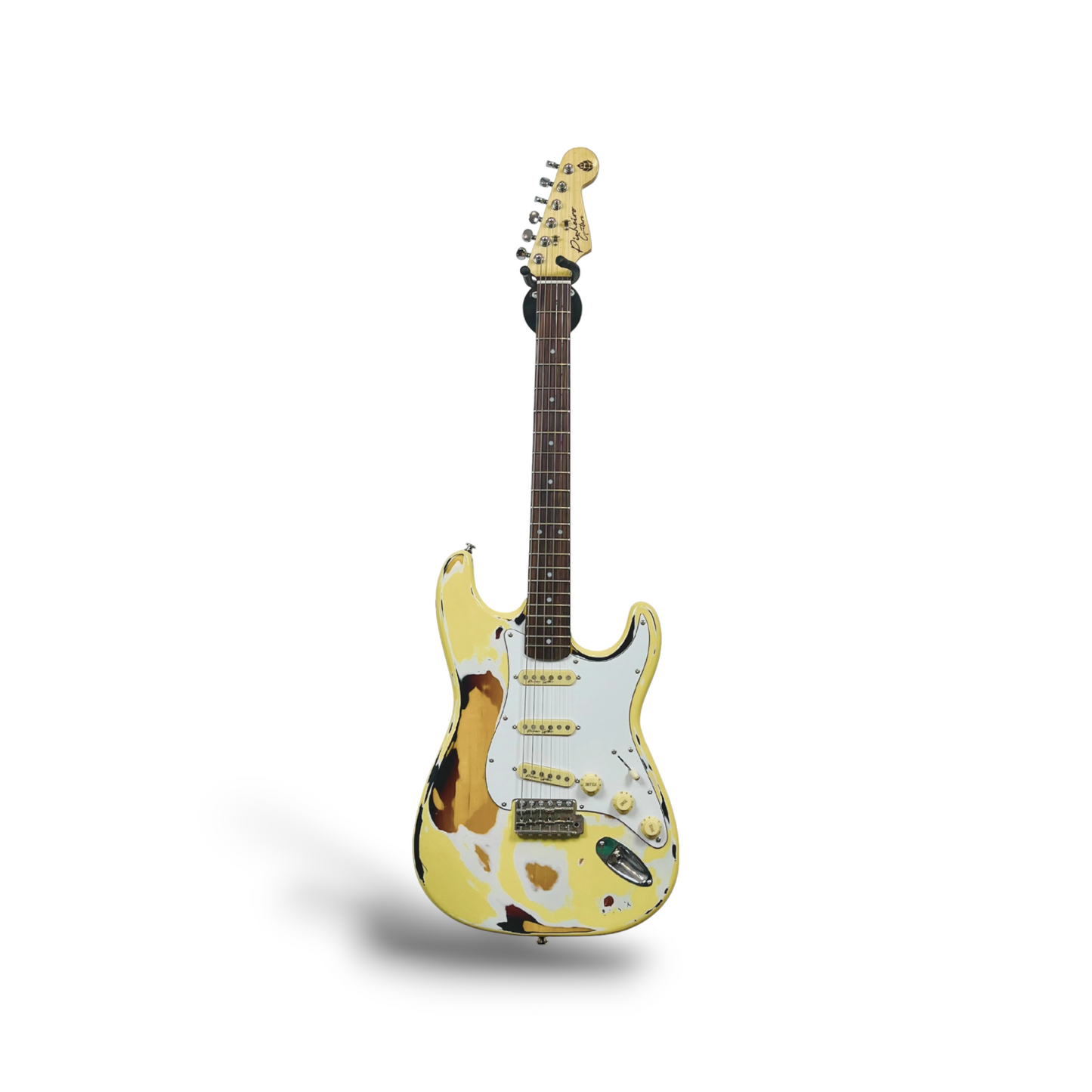 Guitarra Strato Heavy Relic Cream Pinheiro Guitars