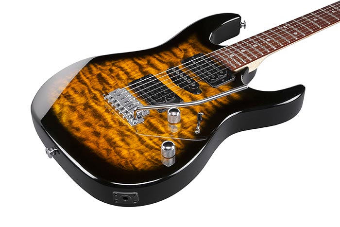 Guitarra Ibanez GRX 70 QA SB Sunburst Infinity HSH Pickups