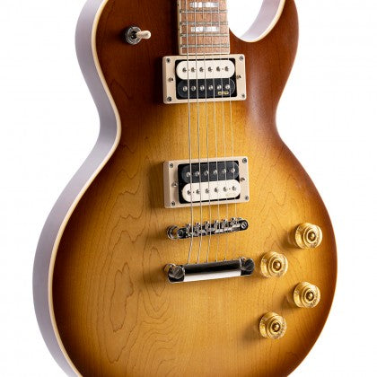 Guitarra Cort Les Paul CR300ATB Captadores Emg FAT 55 Semi Gloss