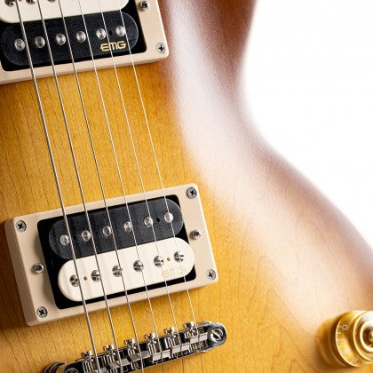 Guitarra Cort Les Paul CR300ATB Captadores Emg FAT 55 Semi Gloss