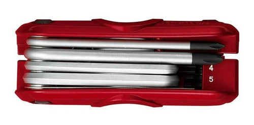 Kit de Ferramentas Ibanez Mtz11 - Chave Multi Tool com 11 Peças - Vermelho