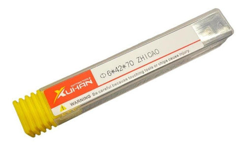 Fresa Reta Paralela 6 X 42 X 70 Mm Topo Router Cnc Madeira