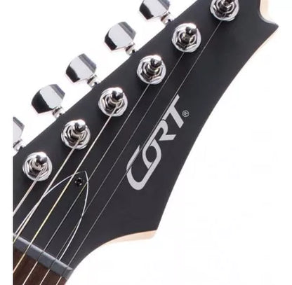 Guitarra Cort X100 OPBC Open Pore Black Cherry Powersound