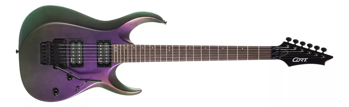 Guitarra Cort X300FPU Pintura Roxo Camaleão EMG Floyd Rose