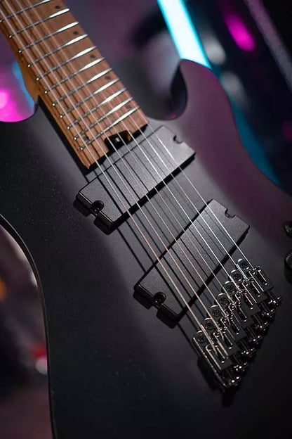 Guitarra Cort KX 307 Multi Scale Open Pore Black PowerBar