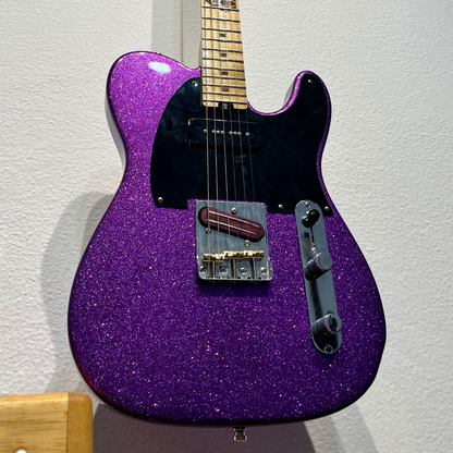 Guitarra Tele Purple Sparkle P90/Katana - Pinheiro Guitars