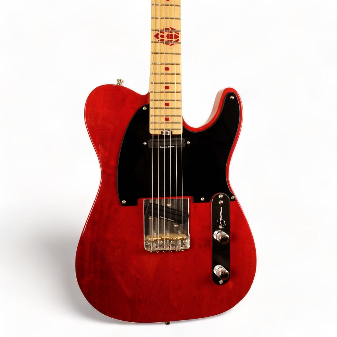 Guitarra Modern Tele Style Bloody Red Pinheiro Guitars - Customize do Seu Jeito!