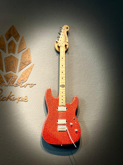 Guitarra Super Strato Glam Red Sparkle – Pinheiro Guitars