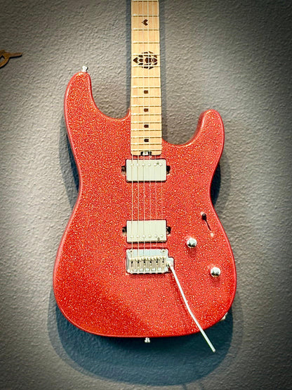Guitarra Super Strato Glam Red Sparkle – Pinheiro Guitars