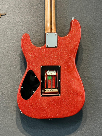 Guitarra Super Strato Glam Red Sparkle – Pinheiro Guitars