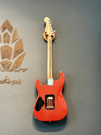 Guitarra Super Strato Glam Red Sparkle – Pinheiro Guitars