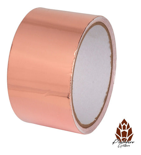 Rolo De Fita Cobre Adesiva 20m 50mm Blindagem Guitarra Baixo