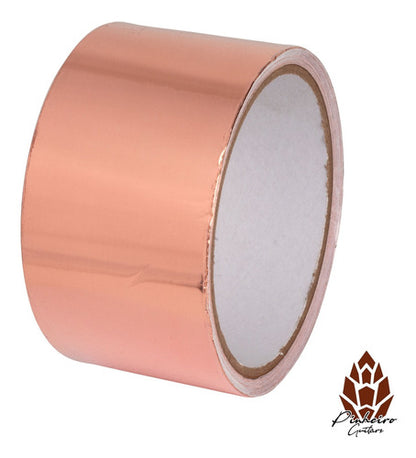 Rolo De Fita Cobre Adesiva 20m 50mm Blindagem Guitarra Baixo