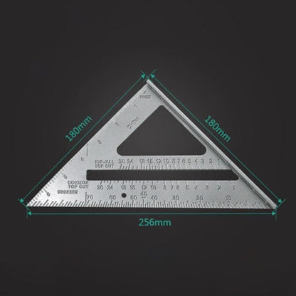 Esquadro Régua Transferidor Triangulo De Alumínio para Marcenaria e Luthieria