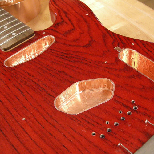 Rolo De Fita Cobre Adesiva 20m 50mm Blindagem Guitarra Baixo