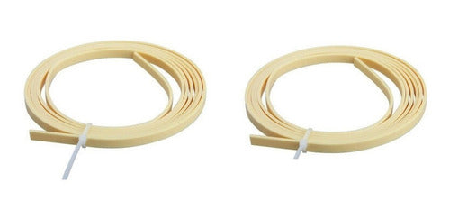 Filete Binding Abs 1,65m Guitarra Violao Viola Kit C/2 Peças