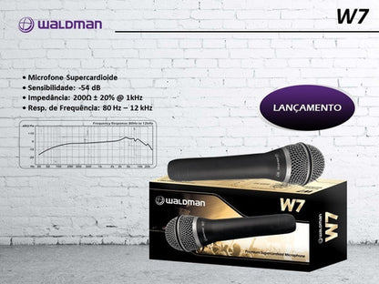 Microfone Profissional Premium Supercardióide Waldman W7