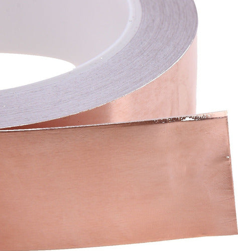 Rolo De Fita Cobre Adesiva 20m 50mm Blindagem Guitarra Baixo