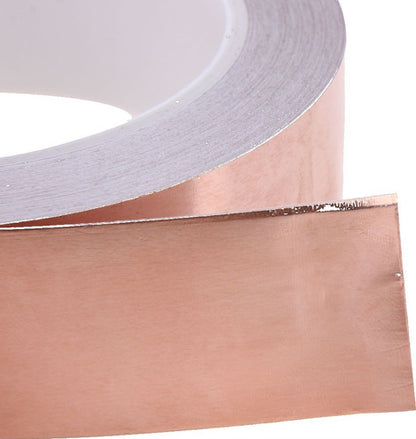 Rolo De Fita Cobre Adesiva 20m 50mm Blindagem Guitarra Baixo
